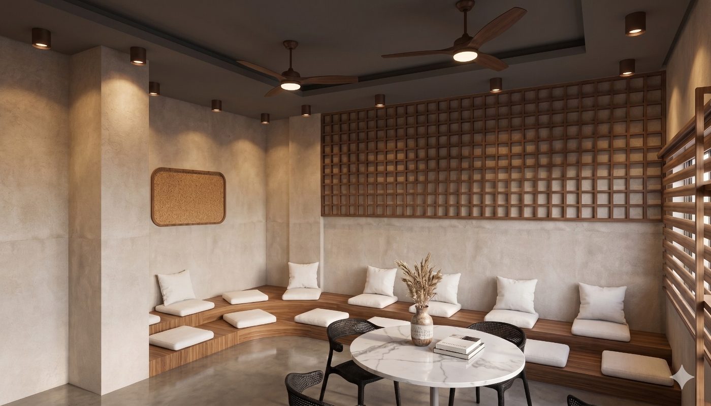 ORA Jolly Room - community space for senior residents