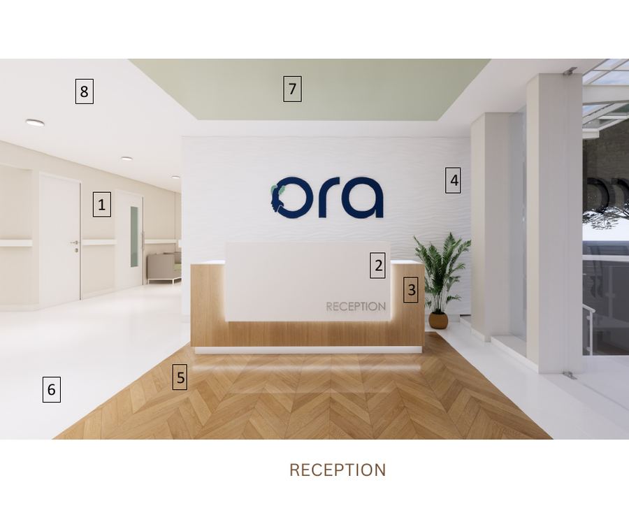 ORA reception - warm welcoming environment